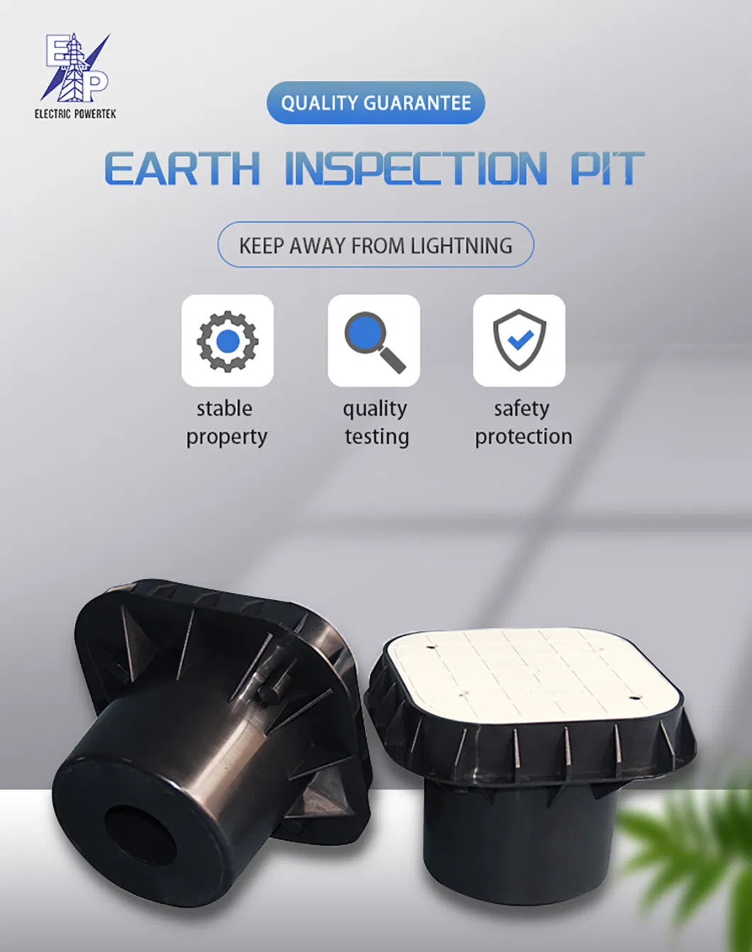 Wholesale Price PP and Glass Fibre Earth Inspection Pit for Earthing System / Lightning Protection