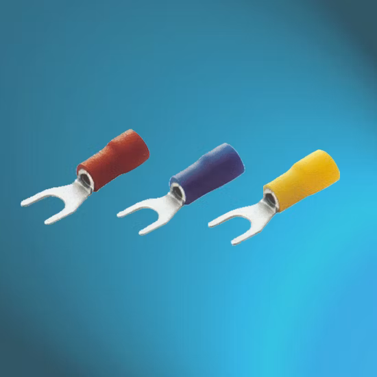 Terminales de crimpado de horquilla de pala con aislamiento eléctrico con UL