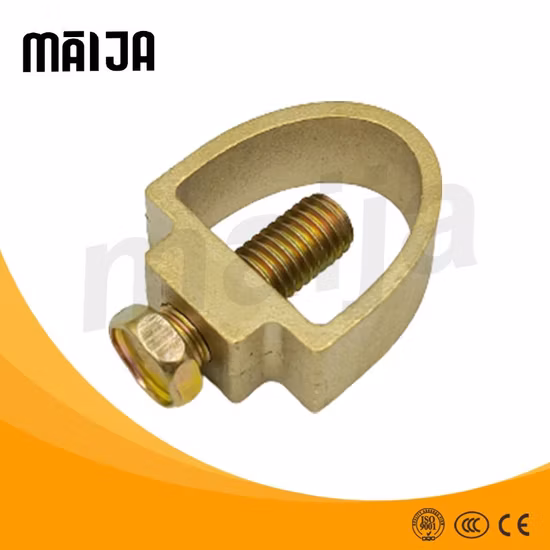Abrazaderas de varilla de tierra de 5/8'' Abrazadera de varilla a cable Abrazadera de varilla de tierra de latón Rcc16A